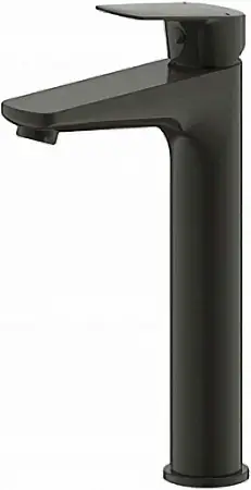 Смеситель Bravat Rhein для раковины-чаши, высокий, черный (F1429564BW-A-ENG)