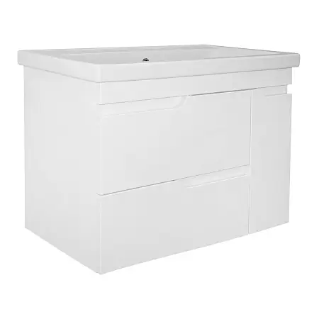 Комплект Тумба Azario KANTRI 80/2 800х460х650 подвесная, с раковиной Фостер 80, белый глянец (CS00097253)