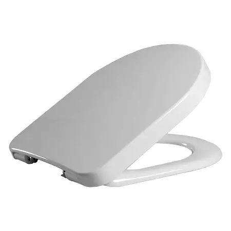 Крышка-сиденье для унитаза Haro Банока быстросъёмное крепление микролифт с эксцентриком, белое (532430) 