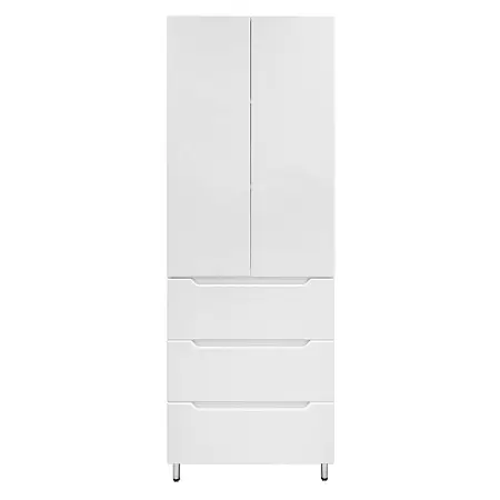 Пенал Loranto Палермо 70/3 700х300х1900 напольный, белый (CS00094943)