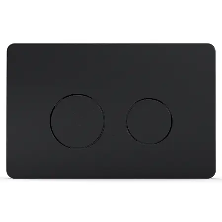 Кнопка смыва AZARIO двойная, круглая, цвет черный (AZ-8200-0087/AZ-P57-0190)