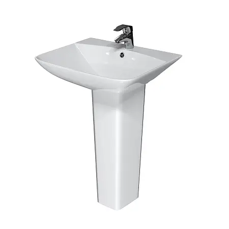 Раковина Azario Сэта 560х470х830 на пьедестале, белый (AZ-5002)
