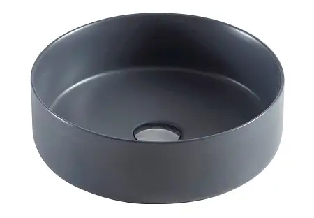 Раковина Azario 355х355х120 накладная, круглая, цвет темно-серый матовый (AZ-3134 MDG)