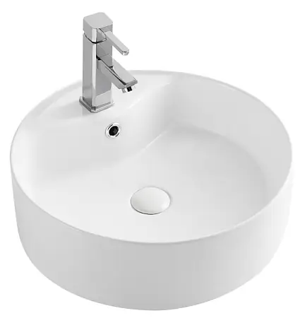 Раковина накладная Azario 460х460х170 круглая белый (AZ-3018)