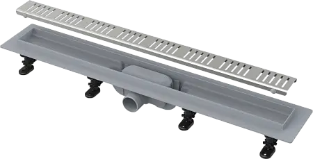 Душевой лоток Alcadrain Simple с решеткой, хром (AG100401750)