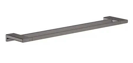 Полотенцедержатель двойной Hansgrohe AddStoris 648 мм, шлифованный чёрный хром (41743340)