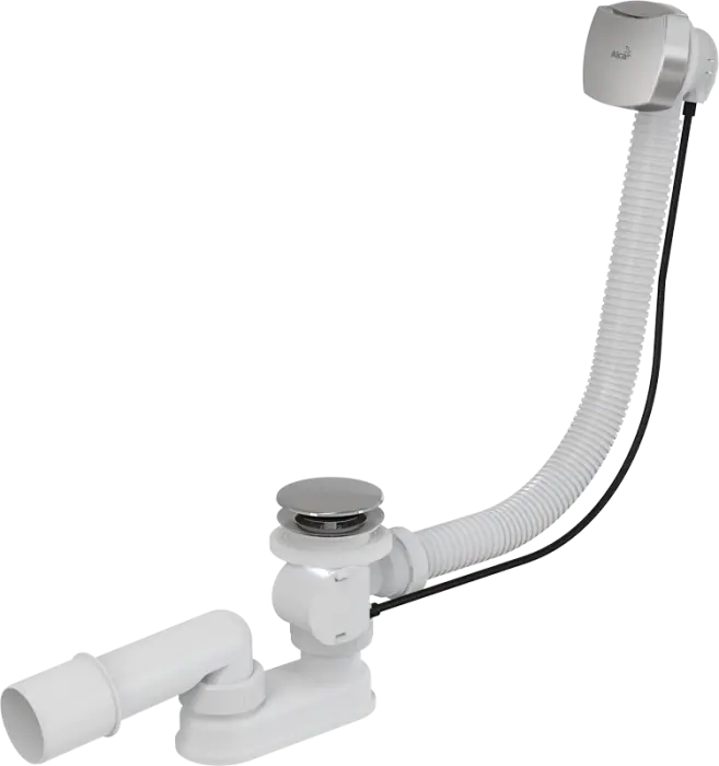 Слив-перелив Alcadrain для ванны, автомат, хром (A51CRM