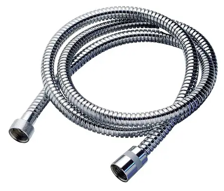 Шланг для душа Bossini Doppia Aggraffatura 200 см из латуни с двойной оплёткой (двойного фальцевания), 1/2” x 1/2” FF конус гладкий с резинкой (A03045E.030.1)