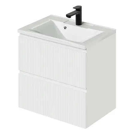 Комплект тумба Итана Kate 65 (642х442х640) подвесная, с раковиной Milena 65, Бланж (CS00091824)