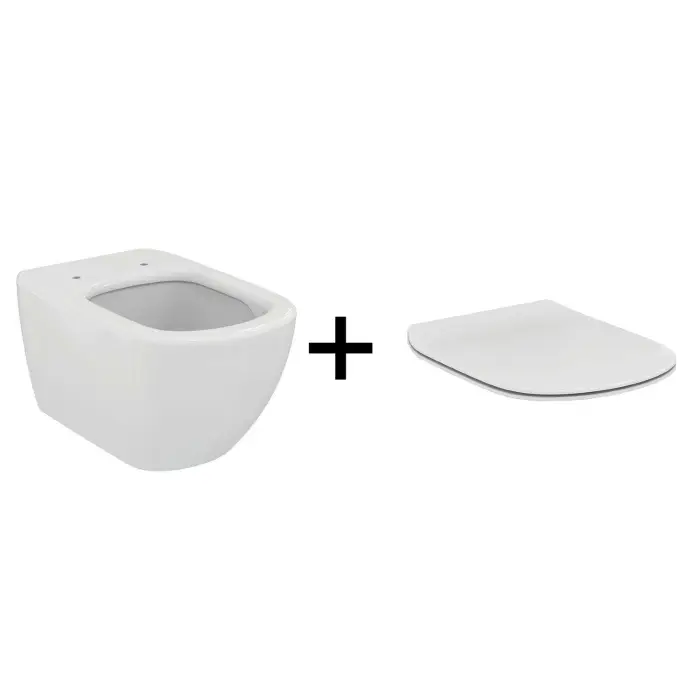Промо-комплект Ideal Standard Tesi Подвесной унитаз T007901 + Сиденье микролифт T352701 в подарок (ZZ0001)