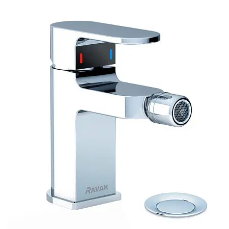 Смеситель для биде Ravak Chrome CR 055.00, с донным клапаном, однорычажный, хром (X070055)